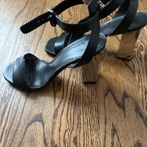 Michael Kors Women's Sandals with Silver Block Heels